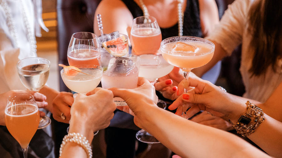 bachelorette party limo occasion drinks